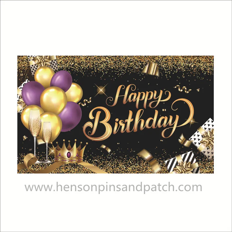 Birthday Banner Birthday Banner Door Curtain can be customized to map flags