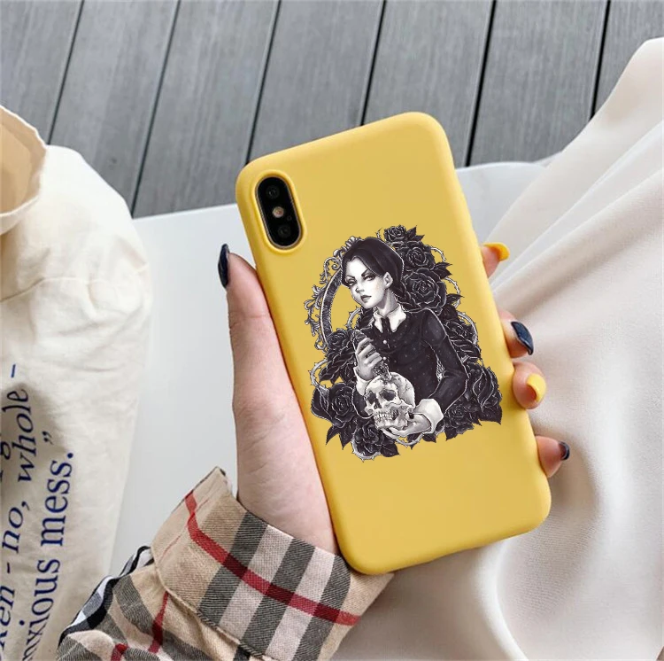 22919 Среда Addams семейный цветной Мягкий силиконовый чехол для телефона iphone 6/6s, 6 Plus/6s Plus, 7/8, 7 Plus/8 Plus, X, XS, XR, XSMax - Цвет: 22919