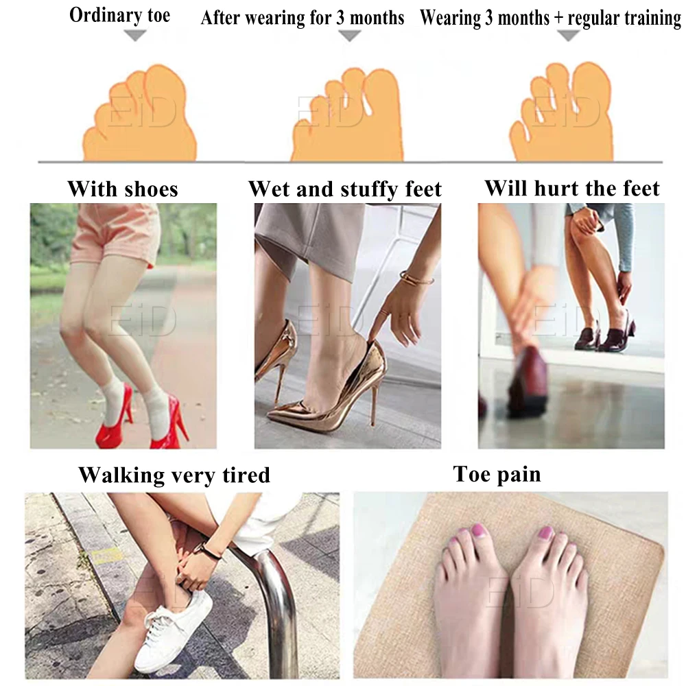 Хлопковые подушечки для ног Hallux Valgus силиконовые обувные стельки для боли в ногах выпрямитель большого пальца носки ортопедические носочки для ног половинные подушечки