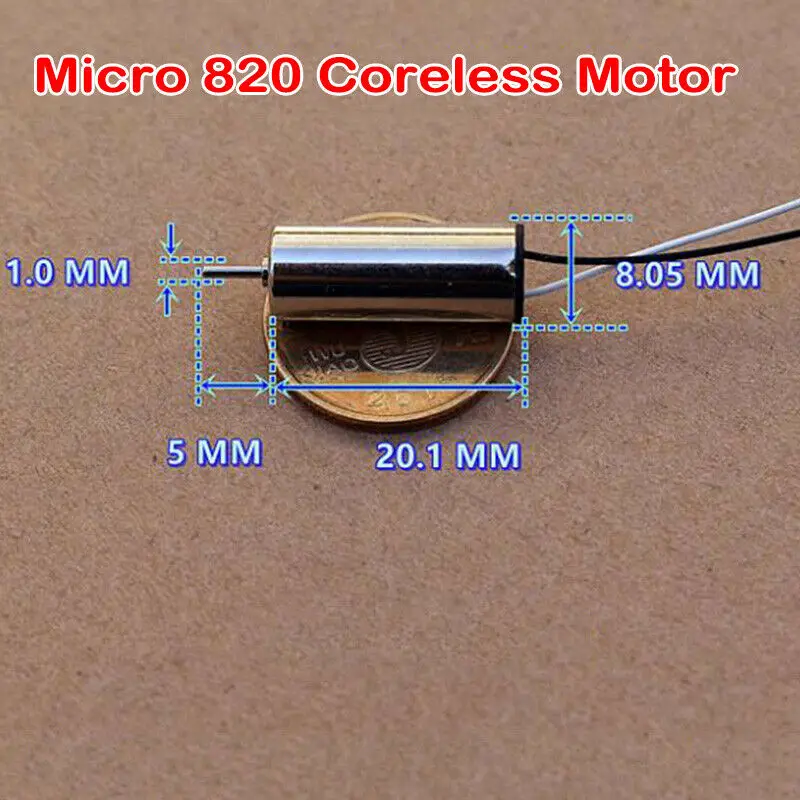 Мини Квадрокоптер без сердечника 820 в пост. Тока 3 7 2 шт.|Двигатель постоянного