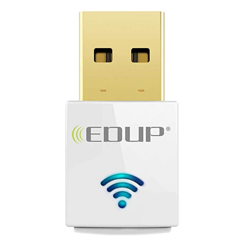 

EDUP WiFi Receiver 600Mbps Dual Band Mini 2.4/5Ghz USB WiFi Adapter USB Network Card AC600 802.11Ac Wireless Adapter