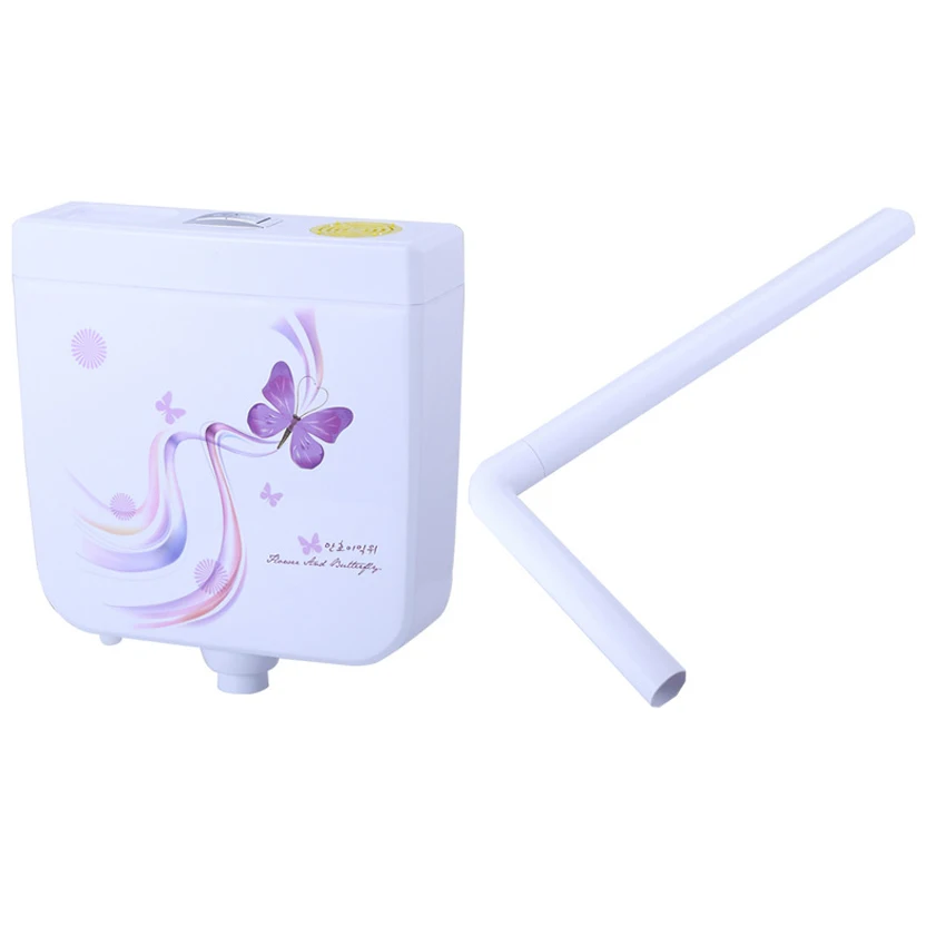 

W34 Squatting Pan Water Tank Home Bathroom Wall-mounted Energy-saving Toilet Water Tank Accessories Flushing Squatting Pot Tank