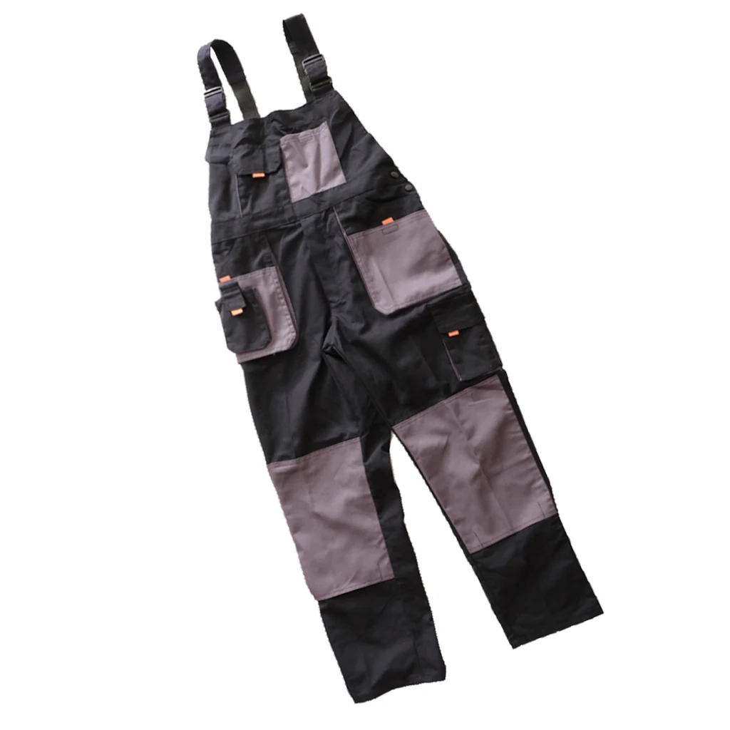 

Workwear Coverall Work Bib and Brace Overall Pants Trousers Garage Dungarees Multi Pocket Working Mechanic Overalls