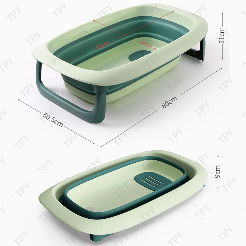 

Kids Bath Tub Baby Bathtub Baby Folding Bathtub Newborn Bathing Bucket Sitting Lying Children's Products Household Large Bathtub