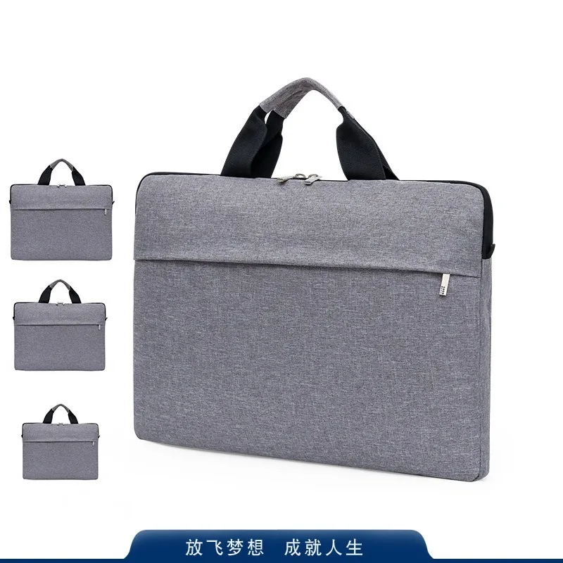 Ультратонкая сумка для ноутбука 13/14 дюйма, Мужская Противоударная сумка на плечо, Повседневная простая вместительная сумка для ноутбука от AliExpress WW