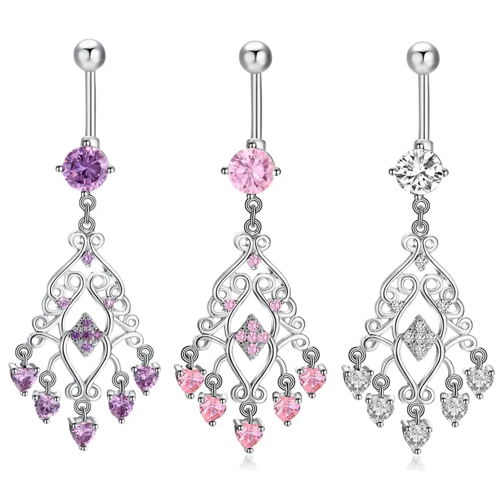 P0049 персидский стиль изысканное кольцо в пупок из циркония модное женское для