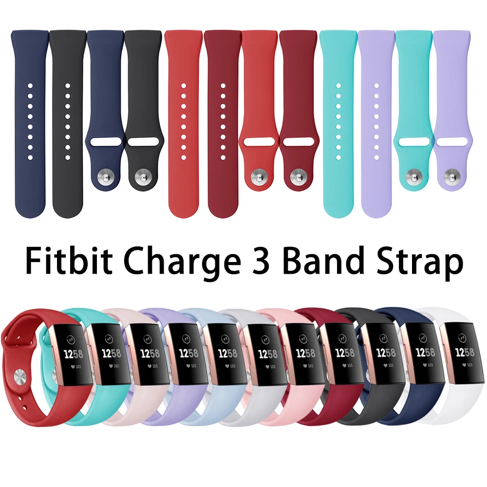 1 шт. яркие силиконовые часы, браслет, ремешок, сменные браслеты для Fitbit Charge 3, аксессуары для умных часов