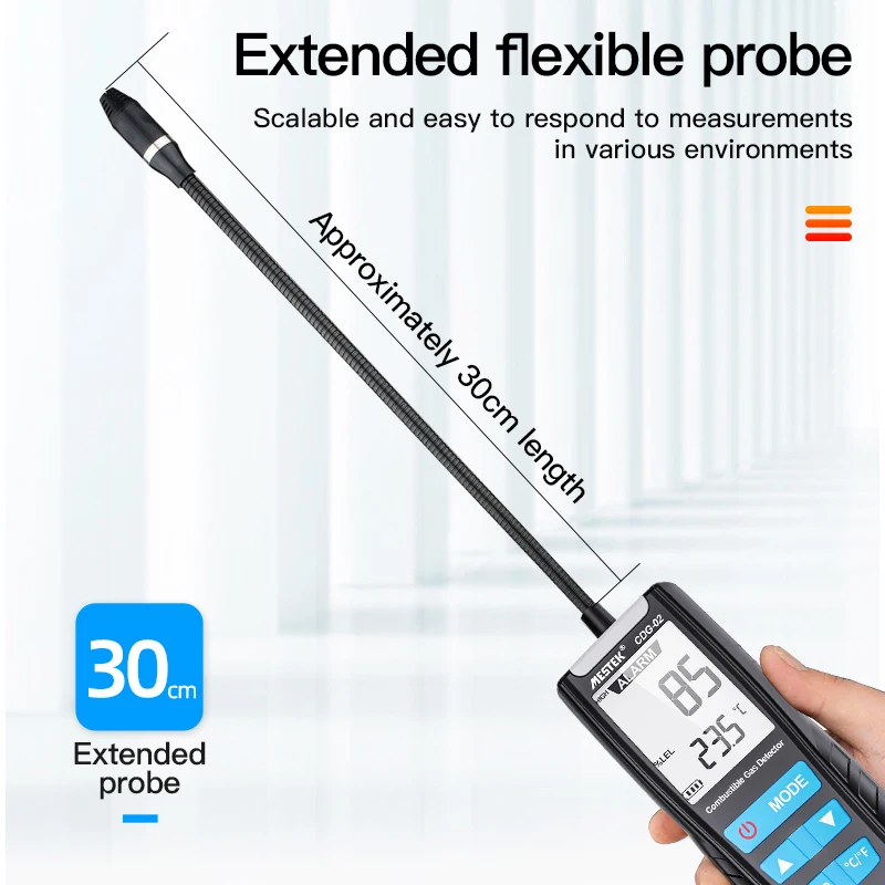 Детектор горючих газов с ЖК дисплеем газоанализатор определение местоположения