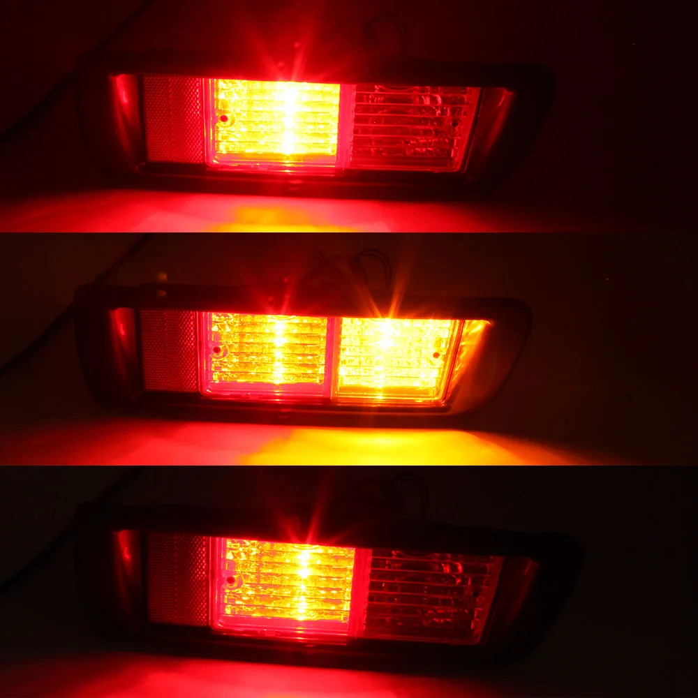 

Rear Bumper Reflector Lights For Land Cruiser Prado Lc90 3400 Fj90 Fj95 2700 1996 -2002 Tail Stop Brake Lamp Turn signal light