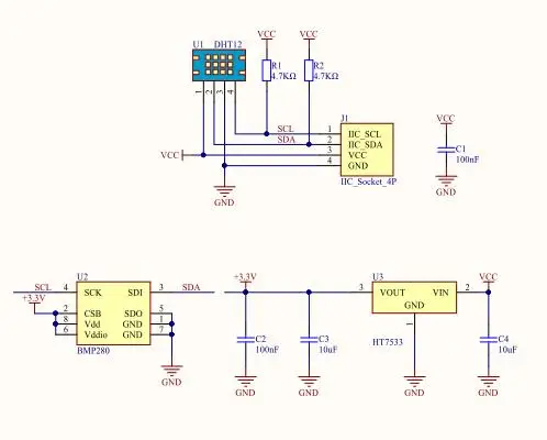 M5Stack официальный мини ENV блок с DHT12 BMP280 цифровой DHT-12 Температура Влажность Aire датчик давления IEC разъем роща