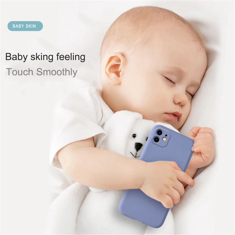 Жидкий силиконовый чехол для iPhone 12 11 Pro Max 12Mini Camera защитный телефона оранжевый