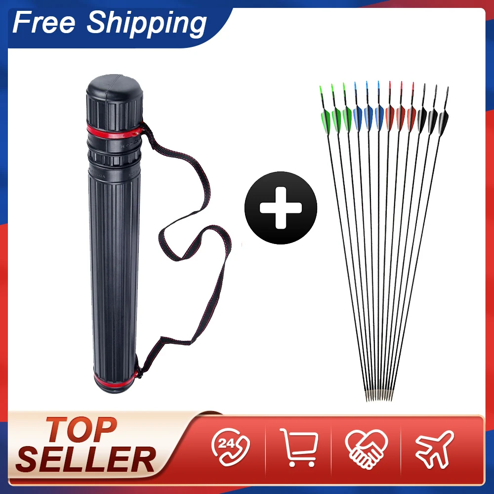 

Стрельба из лука, стрельба из стекловолокна, 31 дюйм, диаметр 800, 6 мм, колчан для стрел, для рекурсивного лука, прямой лук