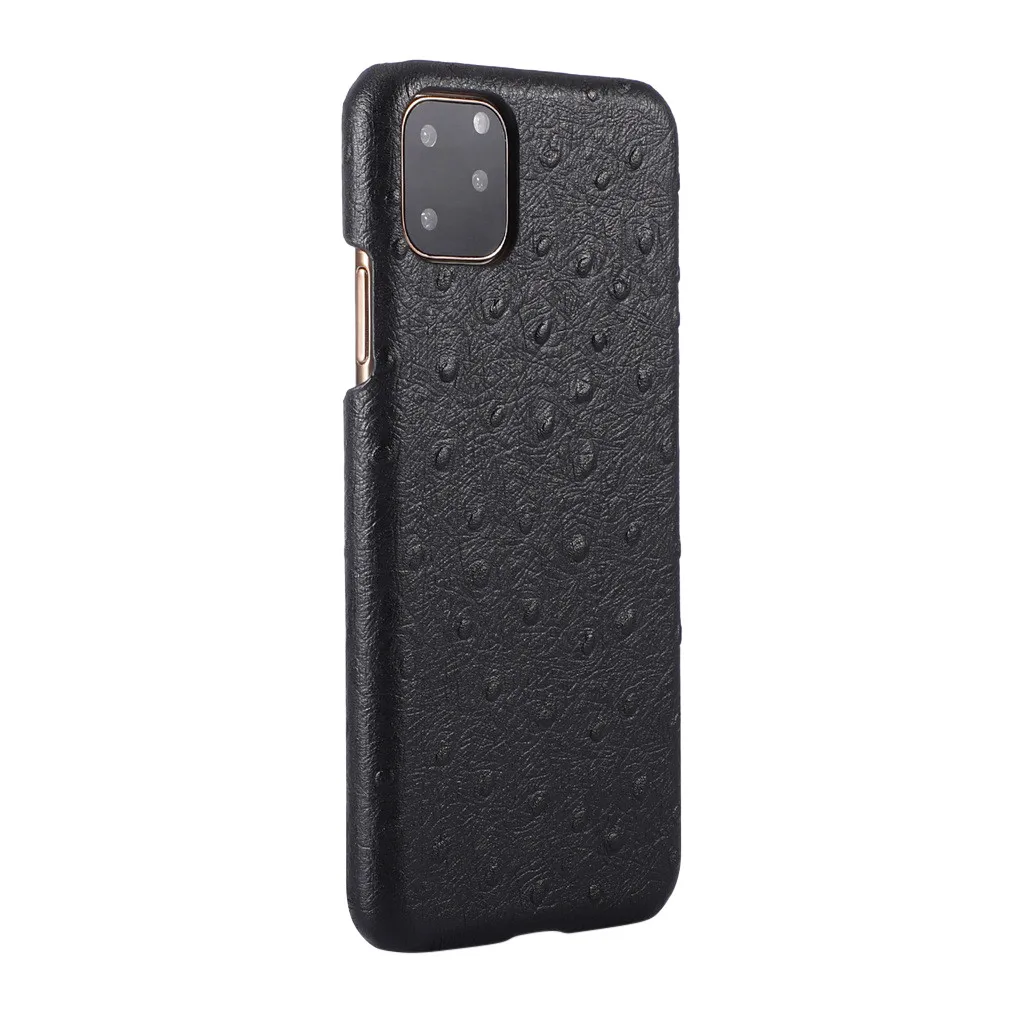 Тонкий чехол для мобильного телефона кожаный iphone 11 Pro Max защитный в комплект