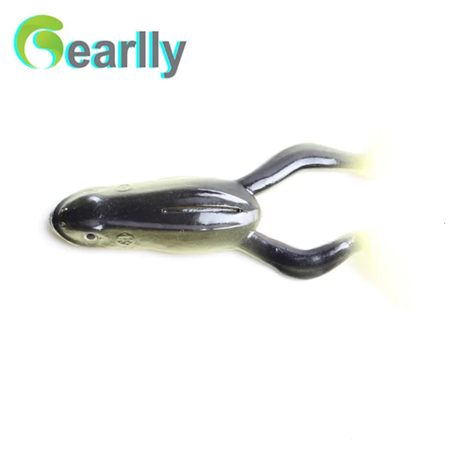 Gearlly 5 шт./лот, 12 см/12 г, 5 цветов, мягкая Жаба, гренуль, мягкая лягушка, светящаяся искусственная приманка, рыболовные приманки, приманки для окуня