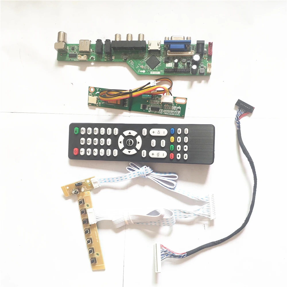 Панель контроллера для B121EW03 V0 VX T.V53 клавиатура + инвертор пульт дистанционного