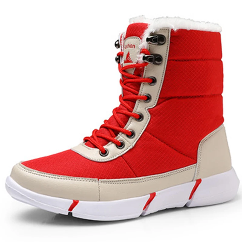 Женские ботинки Водонепроницаемая зимняя обувь женские теплые меховые зимние на