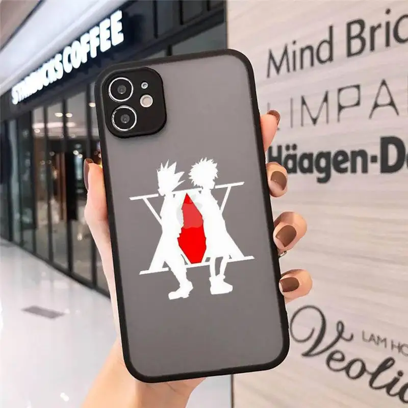 

HUNTER x HUNTER Gon Killua Anime Phone Case Matte Transparent for iPhone 7 8 11 12 s mini pro X XS XR MAX Plus cover funda