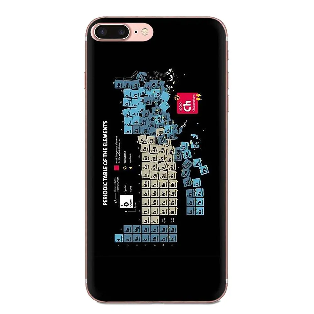 Для Xiaomi Redmi Note 2 3 3S 4 4A 4X 5 5A 6 6A Pro Plus TPU модный оригинальный химический периодический стол науки.