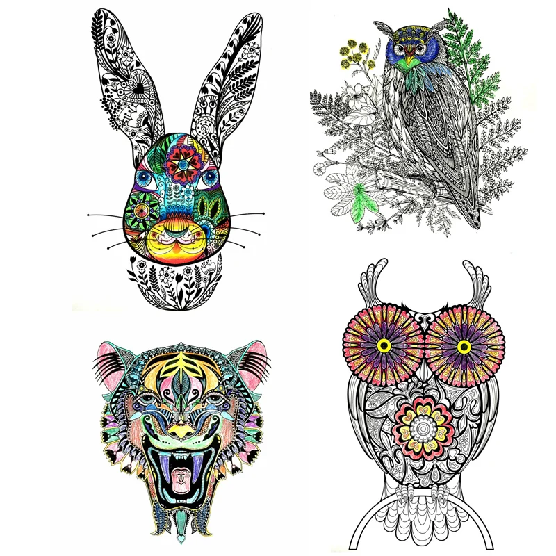

Creative Animal Adults coloring book For Children Relieve Stress Secret Garden Graffiti Painting Drawing colouring book