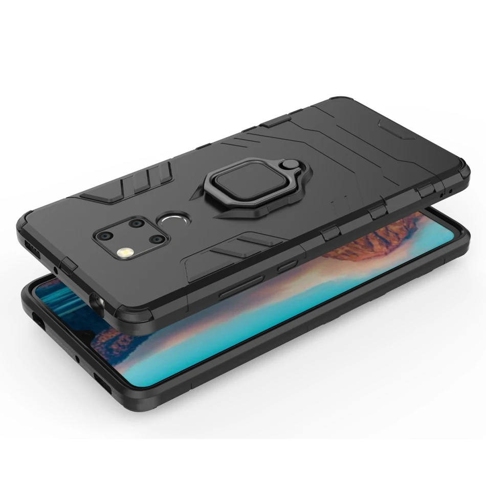 Противоударный чехол с магнитным кольцом для huawei mate 30 Pro 20X 10 гибридный подставкой