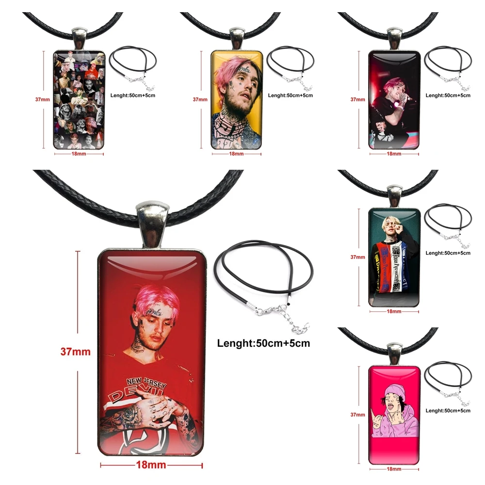 Ожерелье-чокер для мужчин и женщин крутой кабошон со стальным стеклом Rap Lil Peep Bo Boys