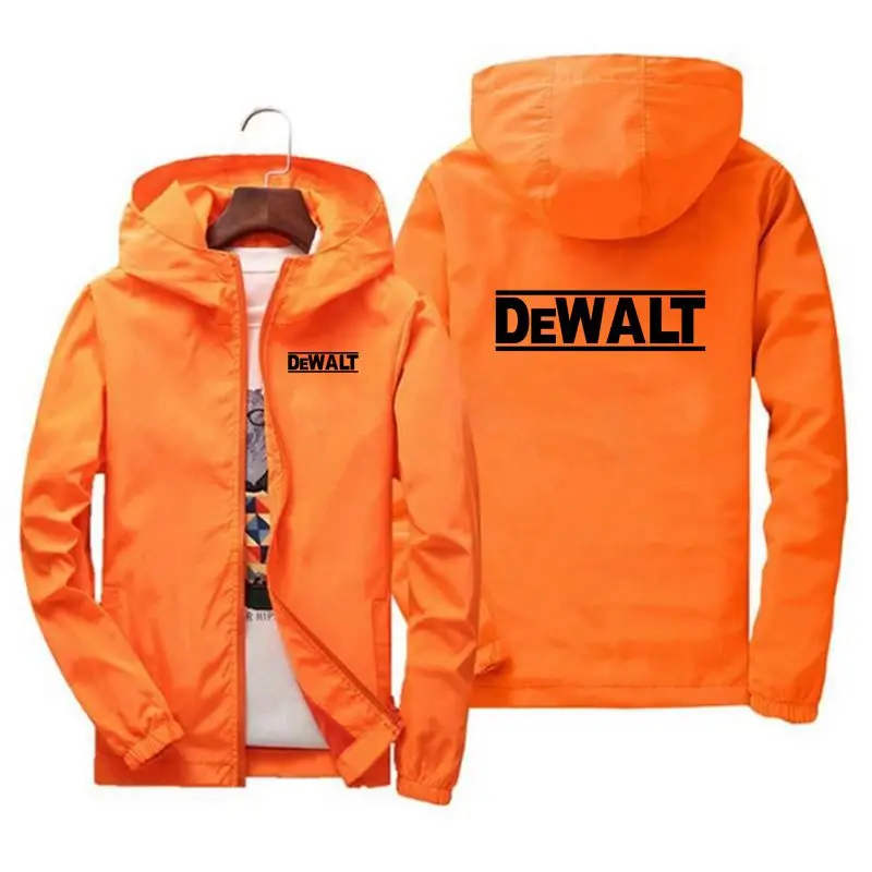 

2021 Hot-Selling Brand Men's Jacket Spring And Autumn Outdoor Hiking Hooded Jacket Large Size Windbreaker Thin Zipper Clothing