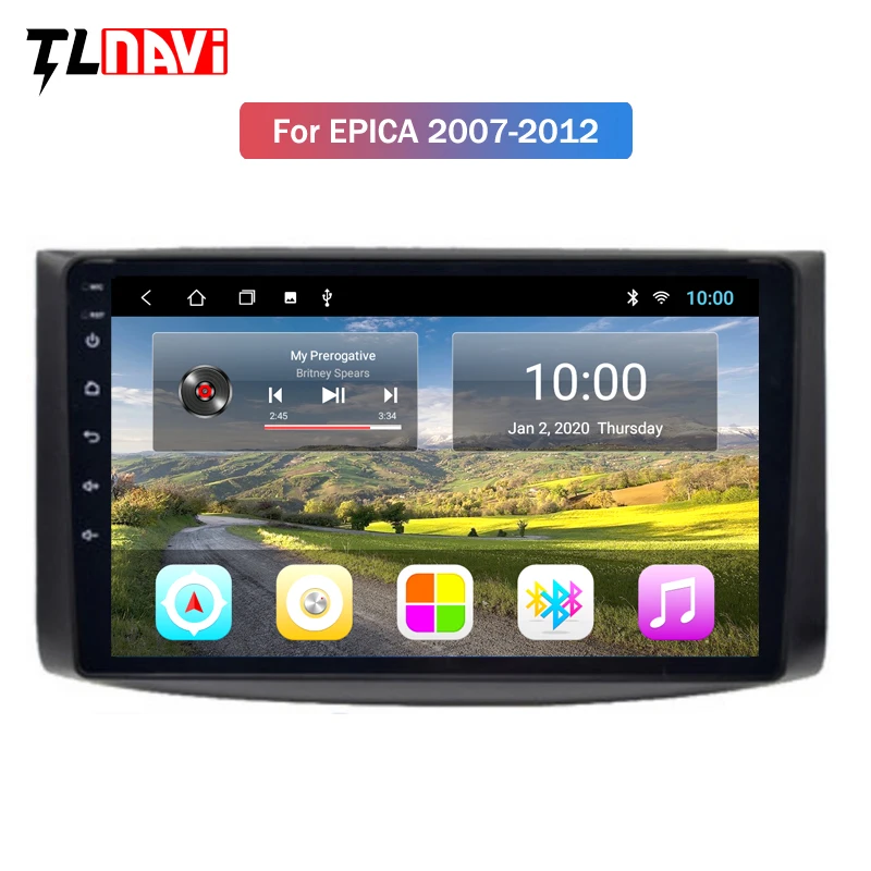 Автомобильный мультимедийный DVD-плеер GPS-навигация радио Android 10 для Chevrolet Lova Captiva