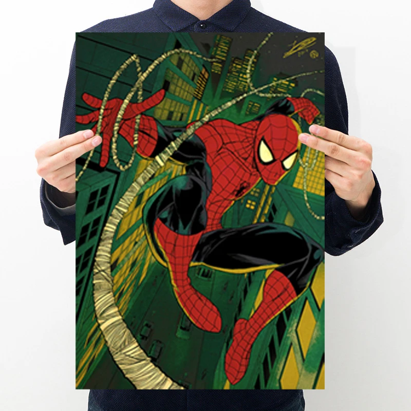 

Marvel Avengers Poster Spider-Man Painting Movie Poster Print Wall Art Picture for Kids Room Home Decor Home Accessories Picture