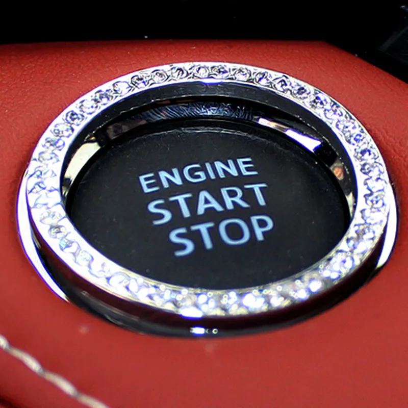 Car styling Diamond ignition switch cover decoration stickers protection circle For Acura RLX CL EL CSX ILX MDX NSX RDX RL SLX T |