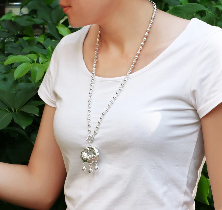 Ожерелье из стерлингового серебра для женщин Женское ожерелье 925 пробы Модный