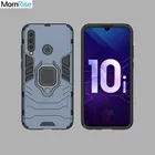 Жесткий Гибридный армированный чехол для Huawei Honor 10i, металлический чехол с откидной подставкой и воздушной подушкой, кольцо на палец для телефона, автомобильный магнитный держатель