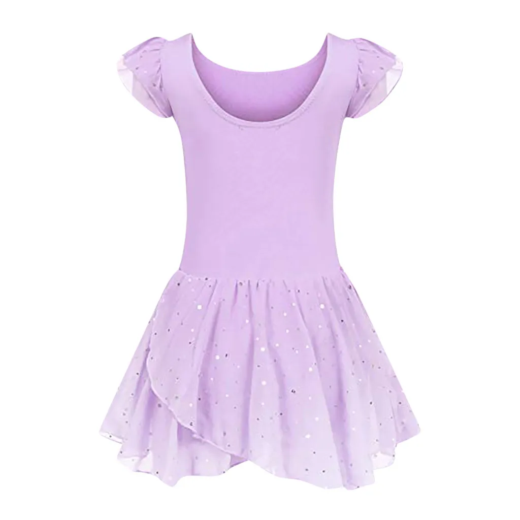 Child Girls Dress Short Cotton Ballet Shirt Suit Dance Princess Pageant Party Wedding Fashion Clothing C840# | Детская одежда и