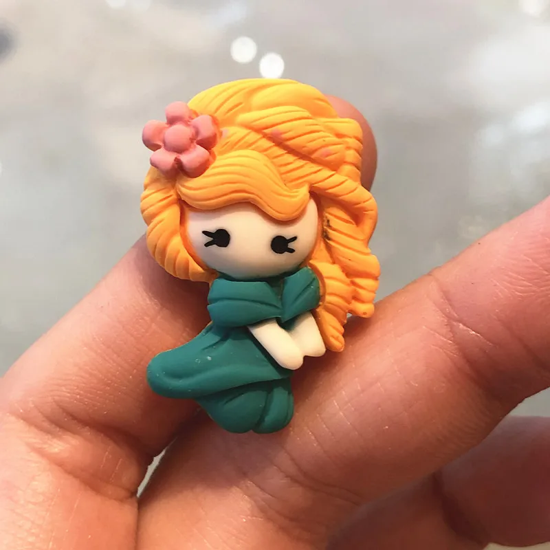 7 шт./компл. мультяшная плоская задняя крышка Белоснежка Ариэль Эльза Принцесса