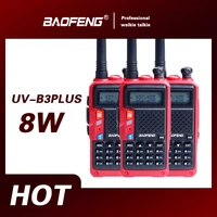 baofeng bf uvb3 uv b3 plus b3plus uvhf walkie talkie 8w ham cb two way radio communicator dual band standby transceiver 5 10 km