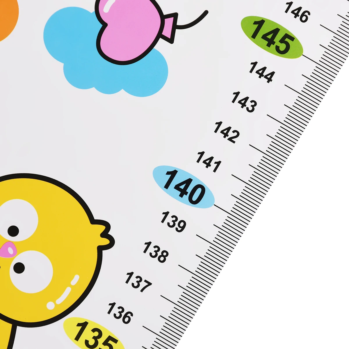 58 дюймовые наклейки на стену с изображением животных из мультфильмов диаграмма