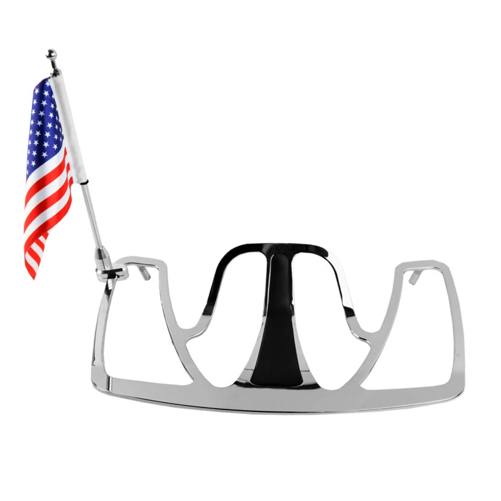 Motorcycle 10x6 inch American Flag with Luggage Rack Pole Mount Sissy Bar for Honda Golden Wing GL1800 | Автомобили и мотоциклы