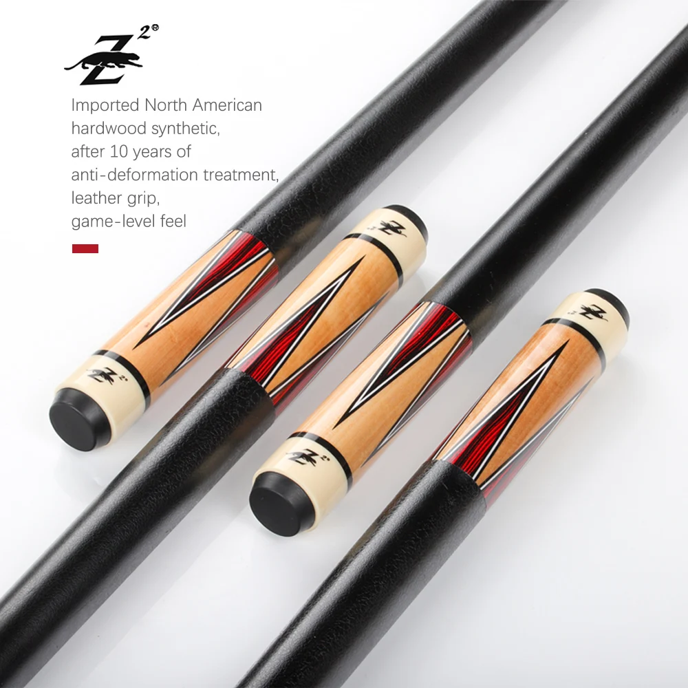 PREOAIDR 3142 Z2 Billiard Pool Cue 11.5mm Tip Radial Pin Leather Grip Stick Kit Hard Maple Shaft Professional Black 8 | Спорт и
