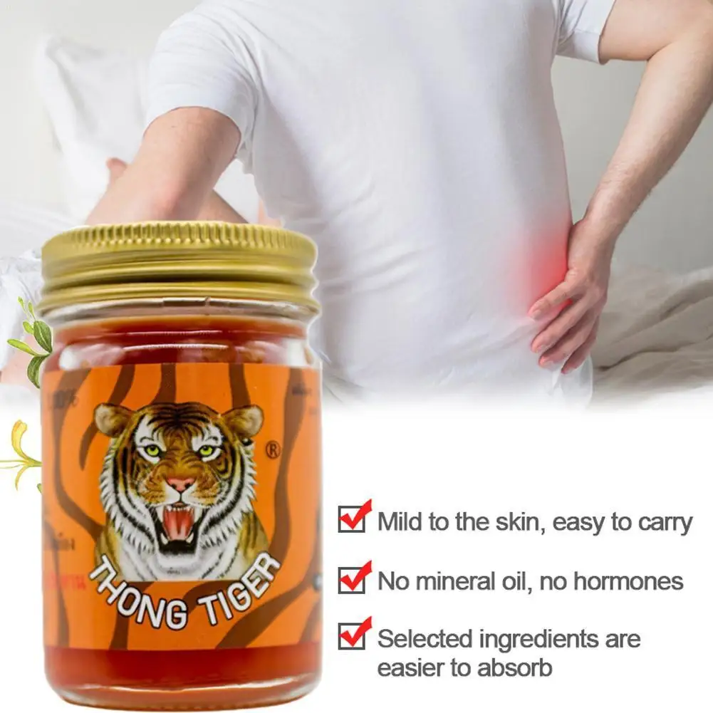 

100% Тайский тигровый бальзам, мазь 50 г, пластырь для суставов при артрите, ревматической боли, тигровый крем, пластырь с бальзамом, красный ме...