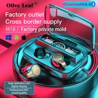 M18 TWS Bluetooth 5,0 беспроводные наушники HIFI стерео музыка водонепроницаемые деловые наушники для всех телефонов IOS Android