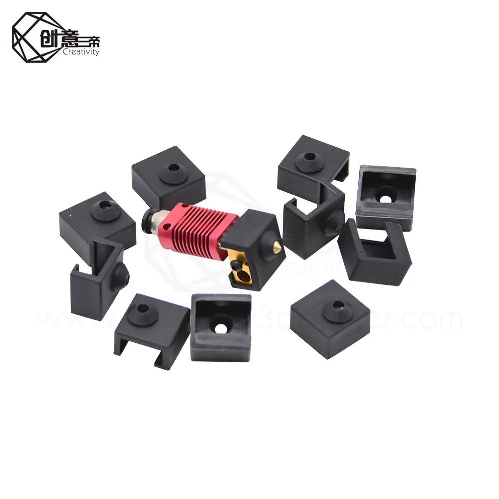 Креативное обновление нагреватель Блок Силиконовый чехол MK8Hotend для CR10/10S/10S4/10S5/
