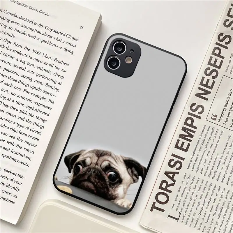 

Cute cartoon dog Phone Case for iPhone 11 12 pro XS MAX 8 7 6 6S Plus X 5S SE 2020 XR Soft mobile bags