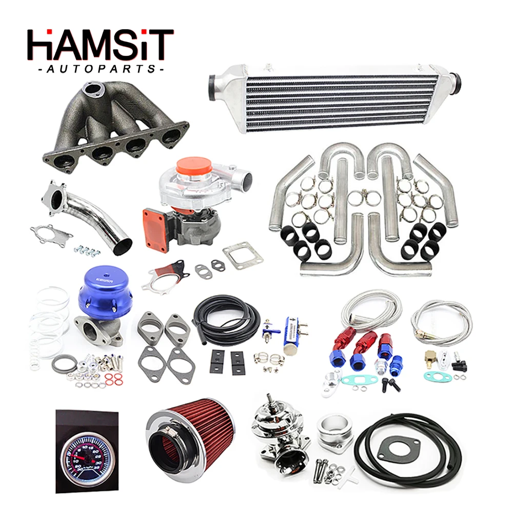 Hamsit турбо наборы для 88-00 Honda Civic D16A D16Z SOHC Del Sol интеграции CRX Accord | Автомобили и