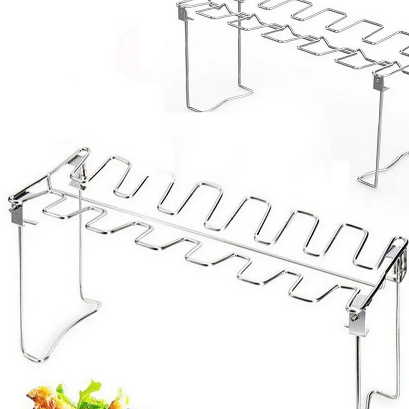 1 Набор антипригарные кастрюли для барбекю стойка жарки курицы дюйма с чашей