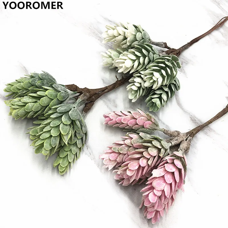 Букет из искусственных сосновых орехов YOOROMER 6 шт. букет искусственной травы