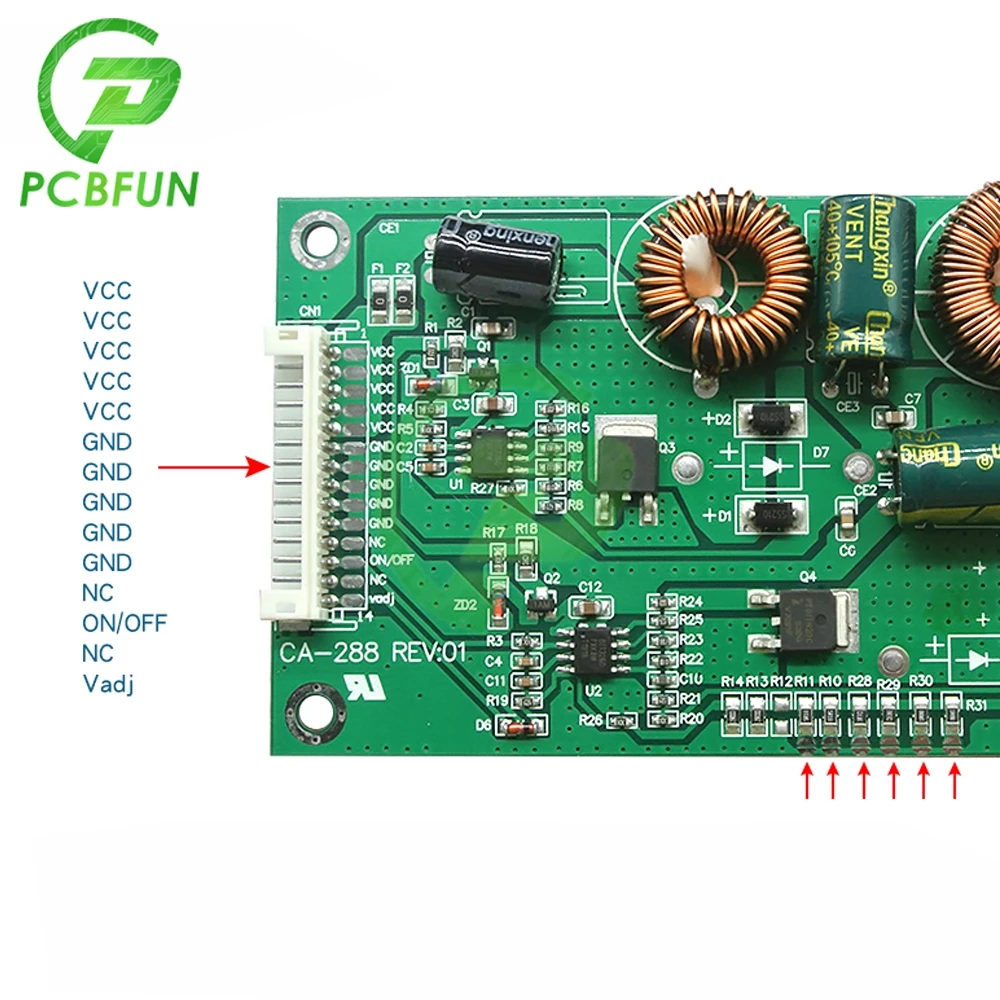 Повышающая плата драйвера для ЖК-дисплея 26-55 дюймов 19-45в постоянного тока CA-288