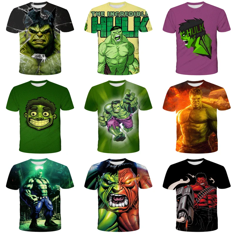 

Super-Hero Hulk T Shirt Kids Boys fashion Clothes Summer Short Sleeve Girls Tops Tees Children Clothing Kids Boys Girls Tshirts