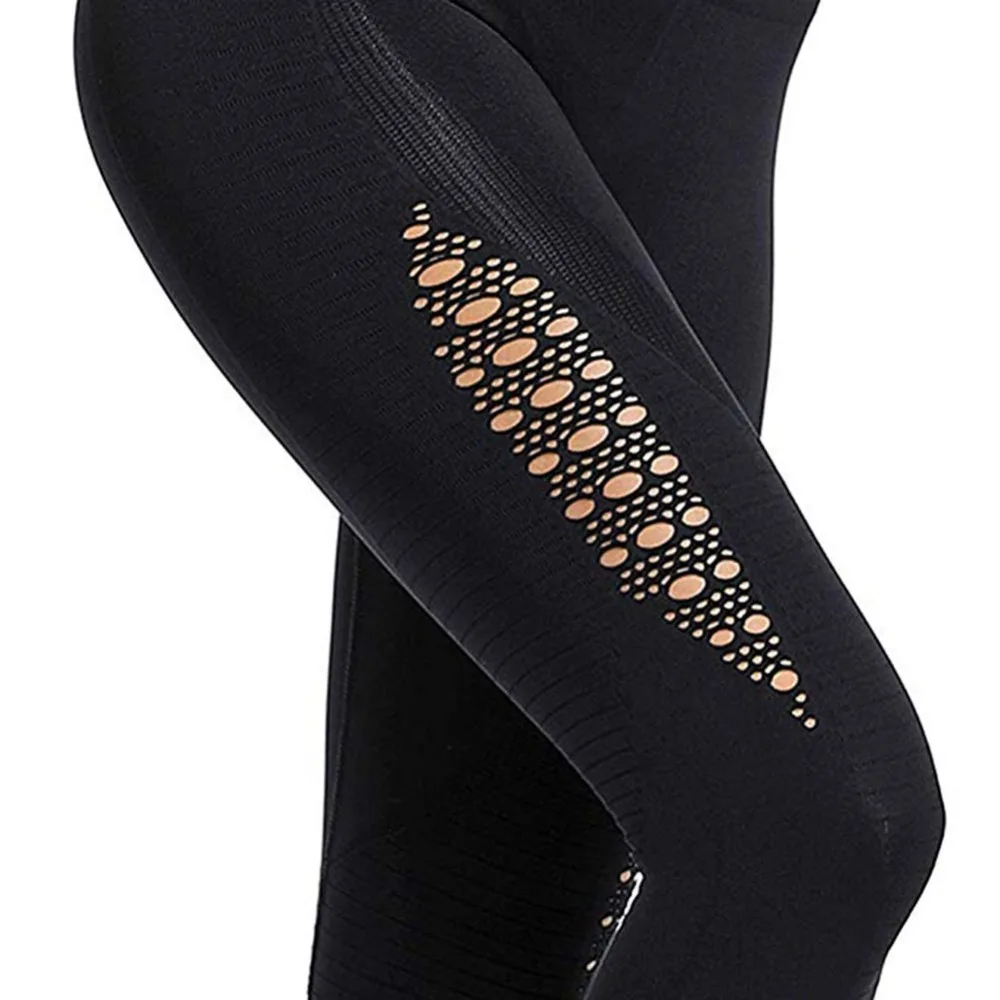Бесшовные утягивающие брюки для йоги эластичные компрессионные колготки с