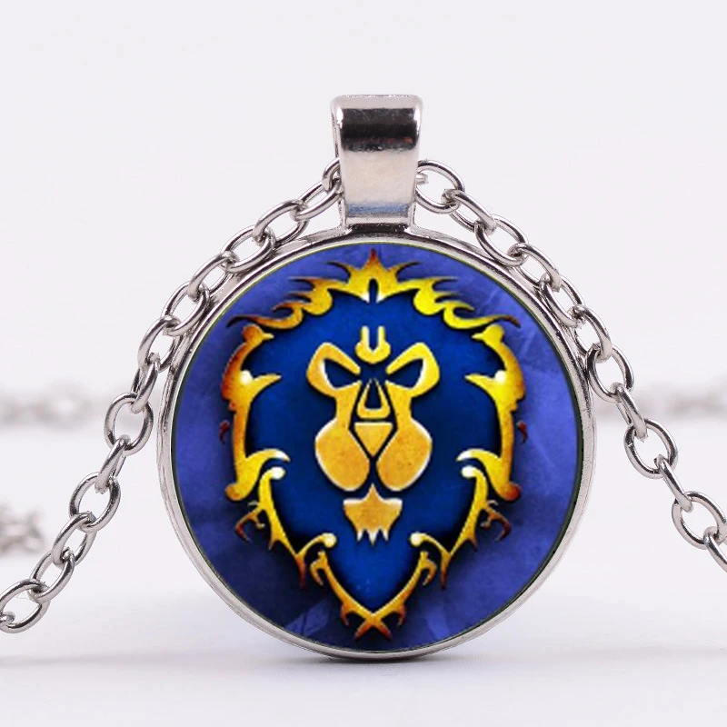 Style 5 SONGDA Горячая игра Мир Warcraft племенные метки ожерелье WOW Красный символ Орды ожерелья с подвесками для мужчин и женщин вентиляторы сувенирный подарок - Окраска металла: Style 5