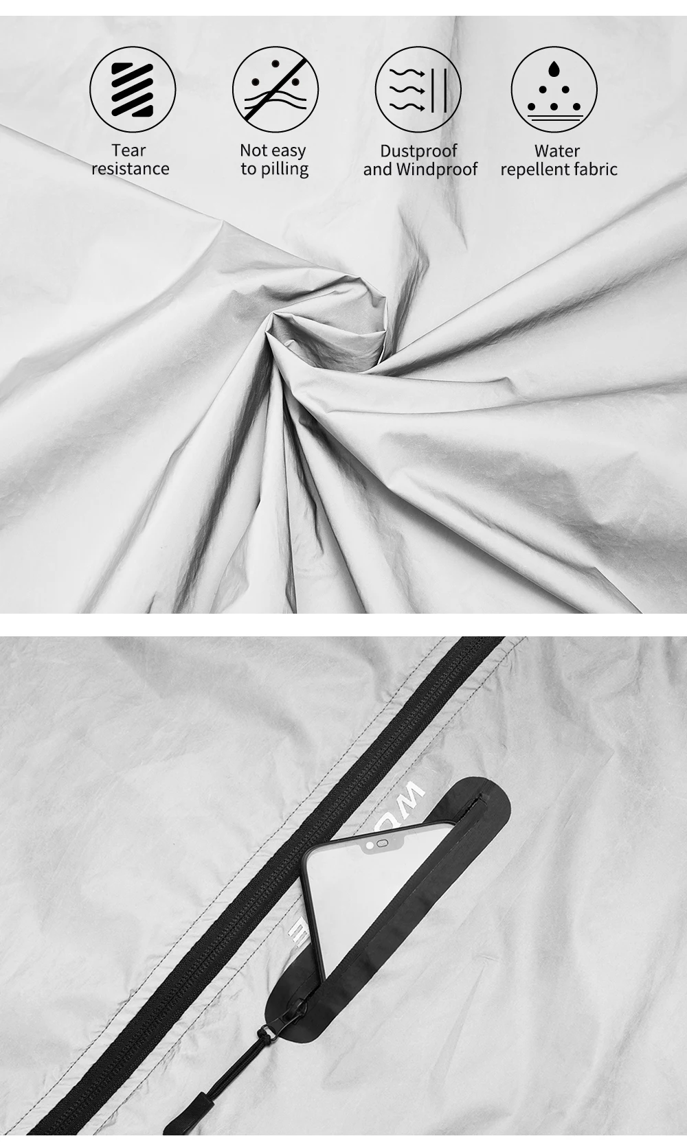 WOSAWE полностью светоотражающие мужские женские мотоциклетные куртки для ночных