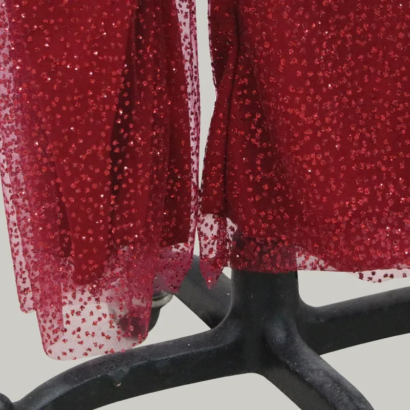 Женский комбинезон с блестками и длинным рукавом однотонный | Женская одежда